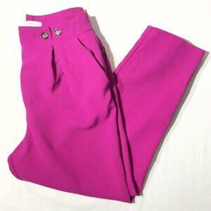 Top shop Magenta High-Waisted Pleated dress Pants size 8